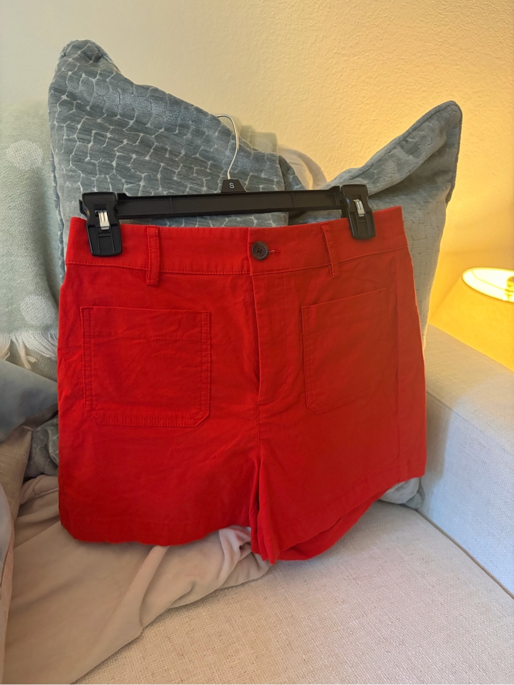 J. Crew Red High-Waist Casual Pocket Shorts